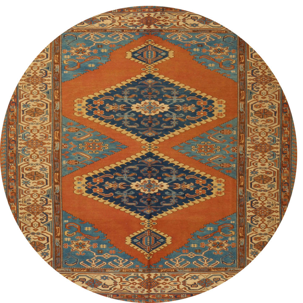 Ahgly Company Indoor Round Traditional Area Rugs, 3' Round
