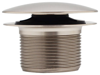 Wing Nut Large Kitchen Strainer With InSinkErator Disposal Flange & Stopper, Satin Nickel