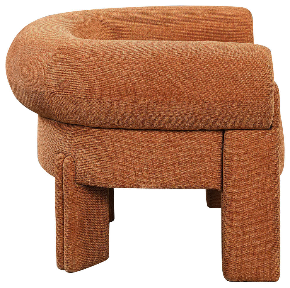 Stefano Upholstered Accent Chair, Cognac