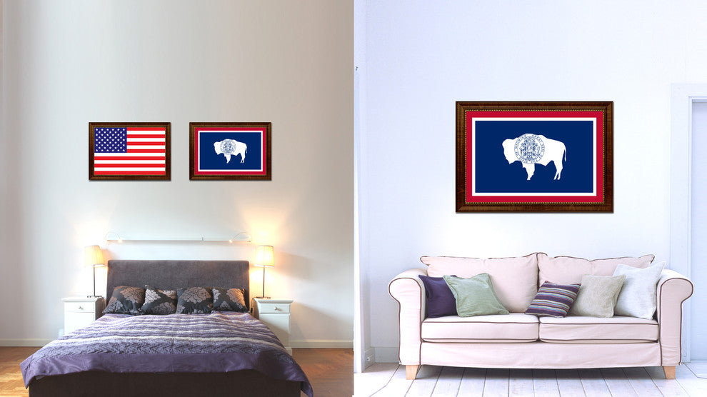 Wyoming State Flag Canvas Print, 21"x30"