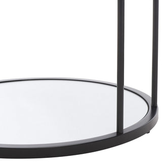 Safavieh Layta 3 Shelf Accent Table, Black/Clear