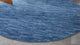 Nourison Essentials 8' x Round Navy Blue Outdoor Area Rug