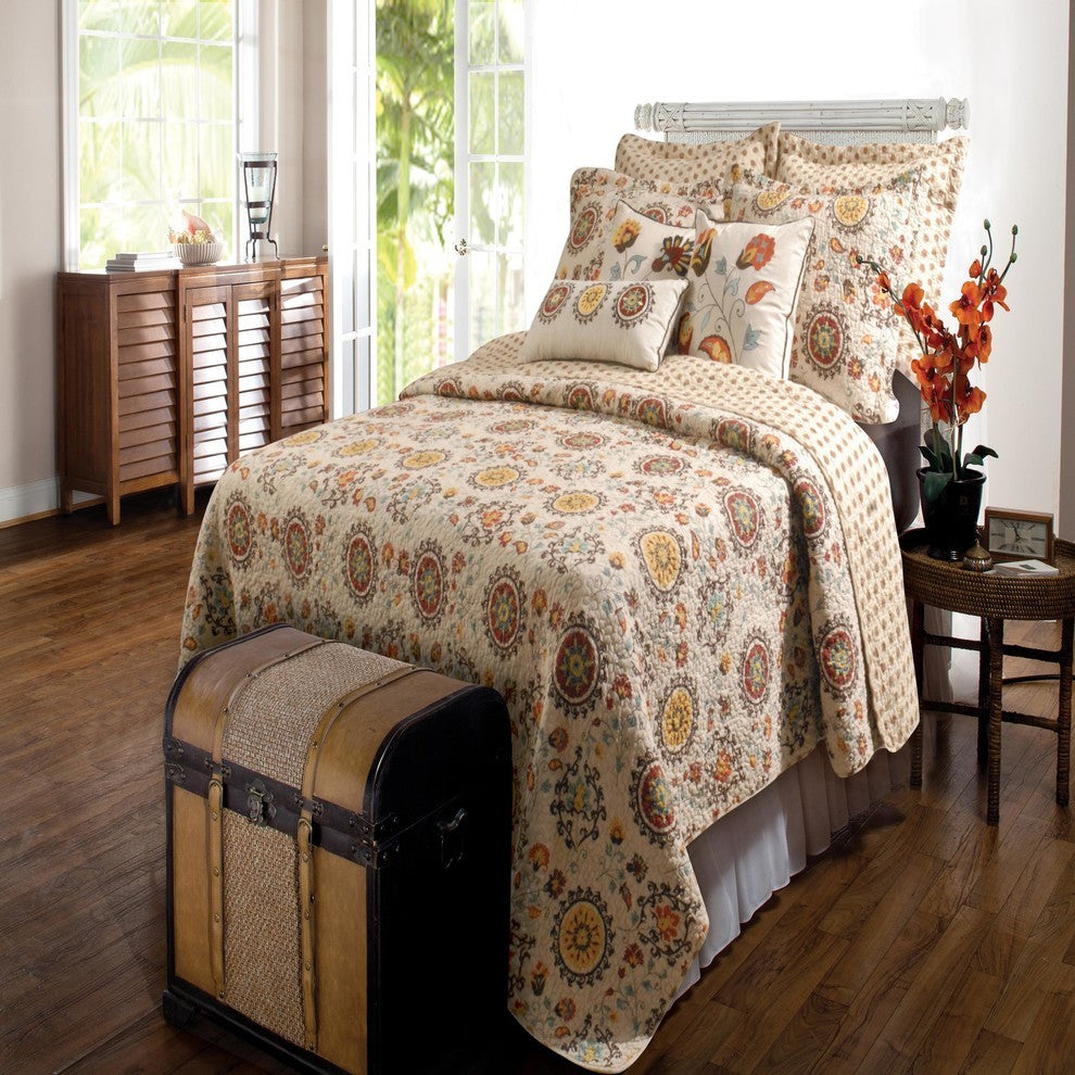 Greenland Home Andorra Quilt And Sham Set, 2-Piece  Twin