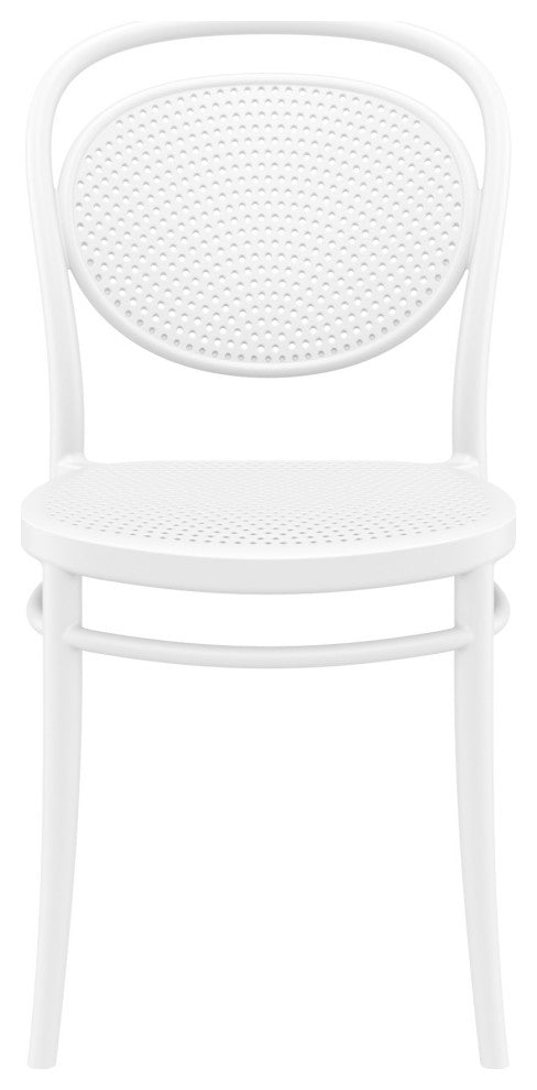 Marcel Resin Outdoor Chair White, Set of 2