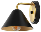 Safavieh Jynn Wall Sconce Black/Satin Brass