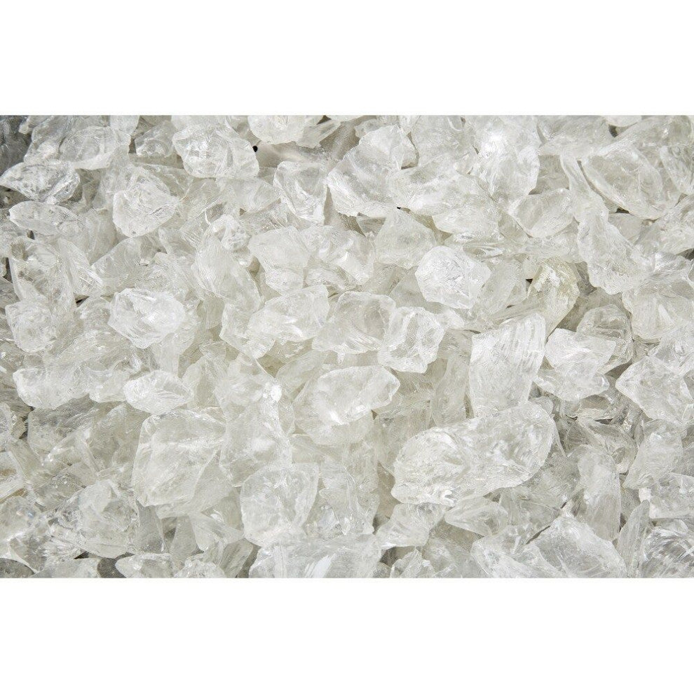 Merge 36" x 52" Fire Table With Clear Glass Fire Media, Coastal Mist