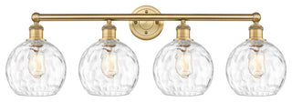 Athens Water Glass 4 35" Bath Vanity-Light Brushed Brass