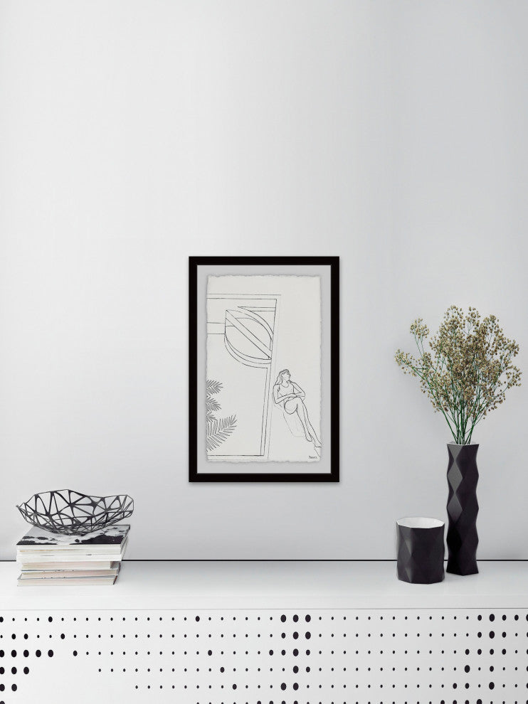 "Sleep and Bathe" Framed Painting Print, 30"x45"