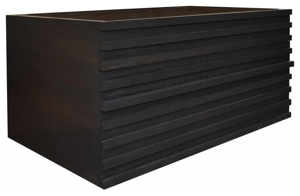Winemaker 30" Floating Vanity, Charred Oak