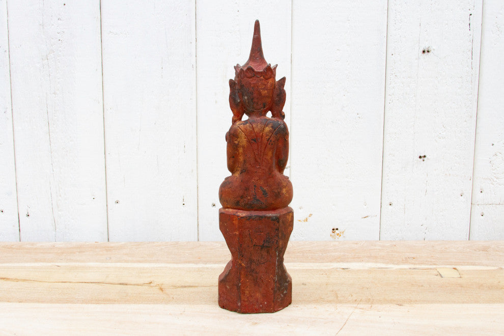 Vintage Thai Carved Buddha