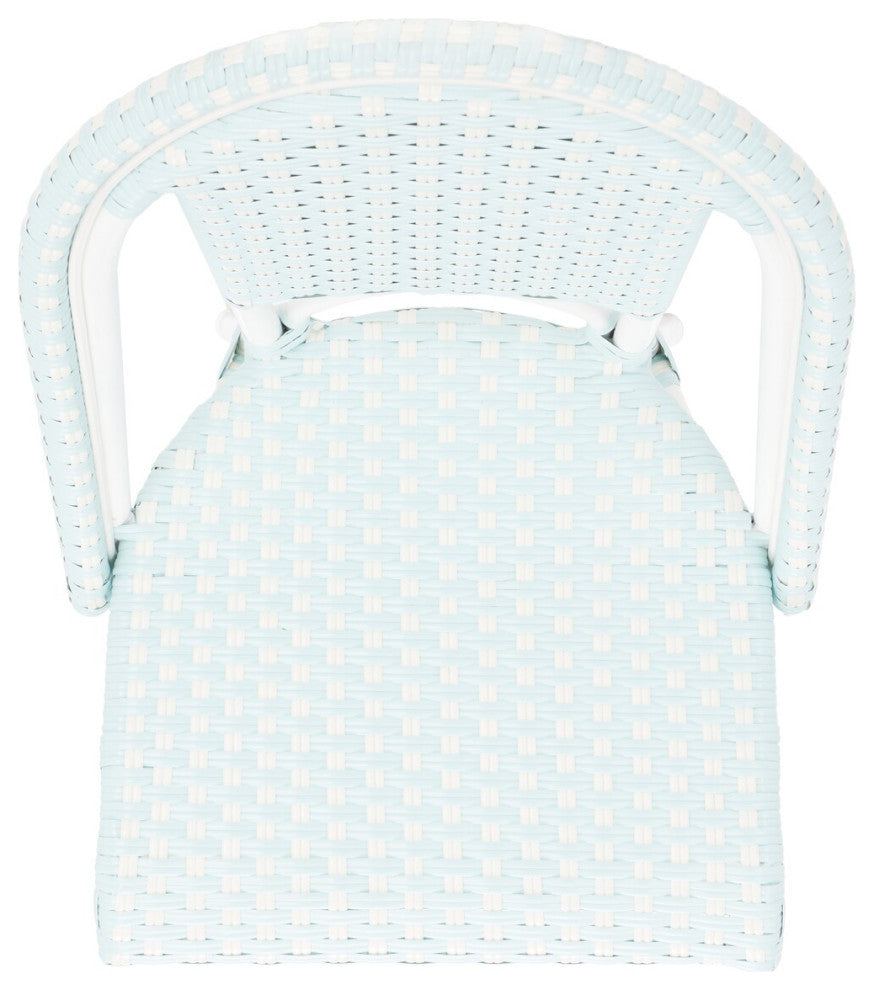 Safavieh California Side Chair, Baby Blue / White