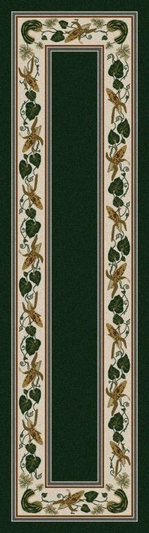 Emerald Three Sisters Rug, Green, 2'x8', Runner