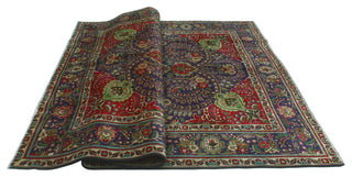Fine Vintage Distressed Raedpath Navy/Beige Rug, 6'9 x 9'6