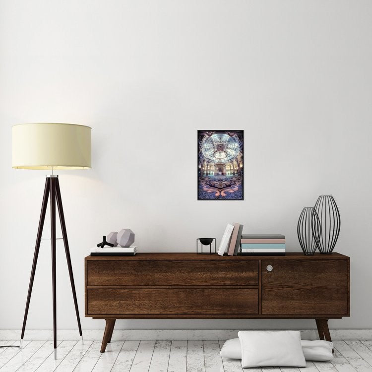 "Rome Great Mosque" Framed Canvas Giclee by Cuomo Massimo, 15x23"