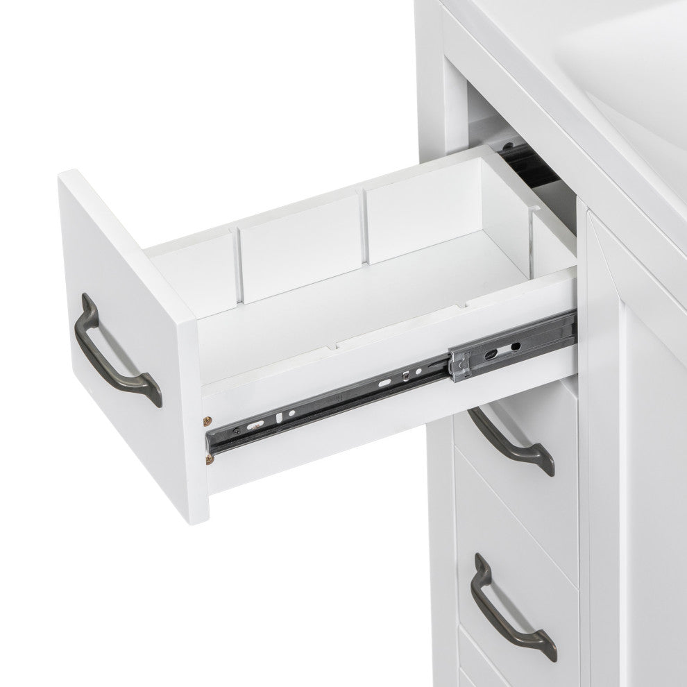 36" Freestanding Bath Vanity Cabinet Without Top, White