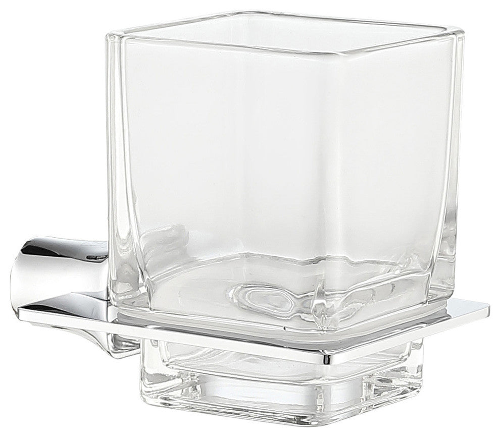 Anzzi Essence Series Toothbrush Holder, Polished Chrome, Polished Chrome