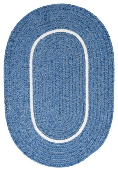 Colonial Mills Silhouette SL05 Blue Ice Kids/Teen Area Rug, Round 10'x10'