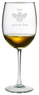 "Queen Bee" Wine Glasses, Set of 4