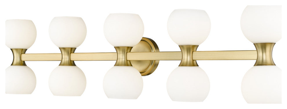 Z-LITE 10-Light Vanity, Modern Gold