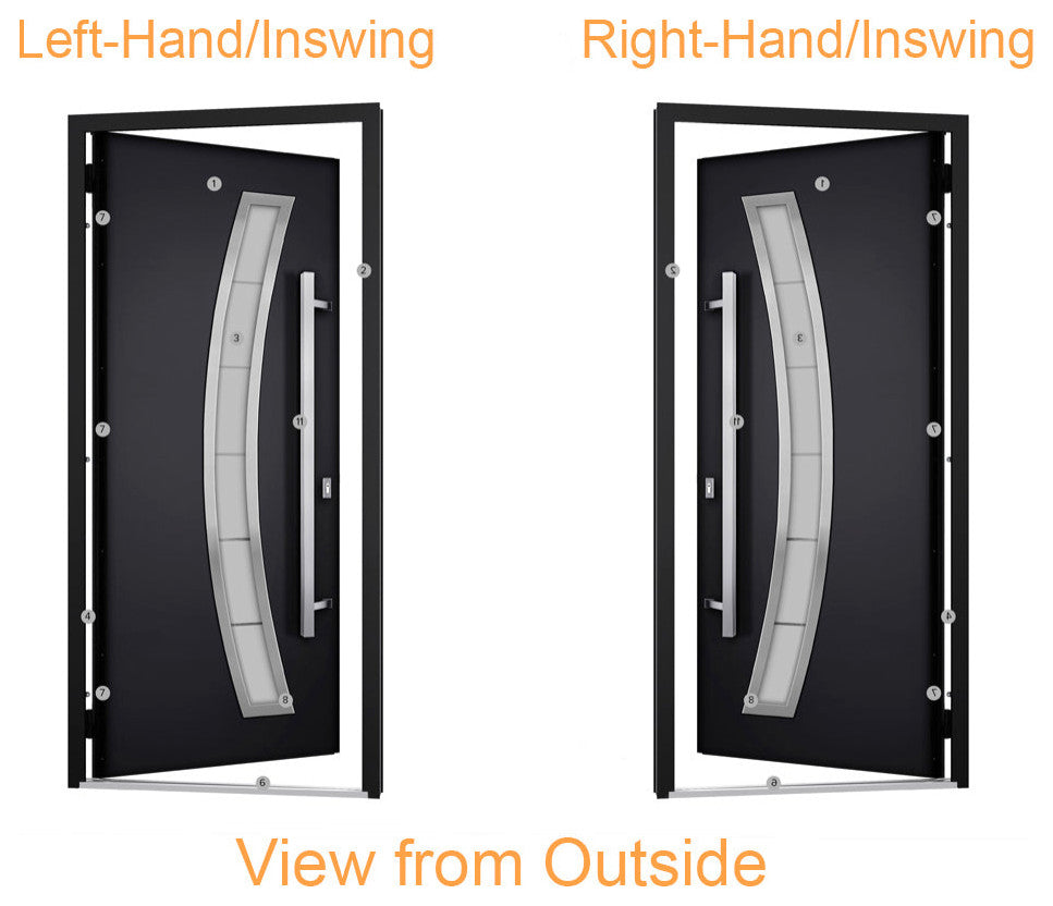 Exterior Prehung Steel Door Ronex 0130 Grey