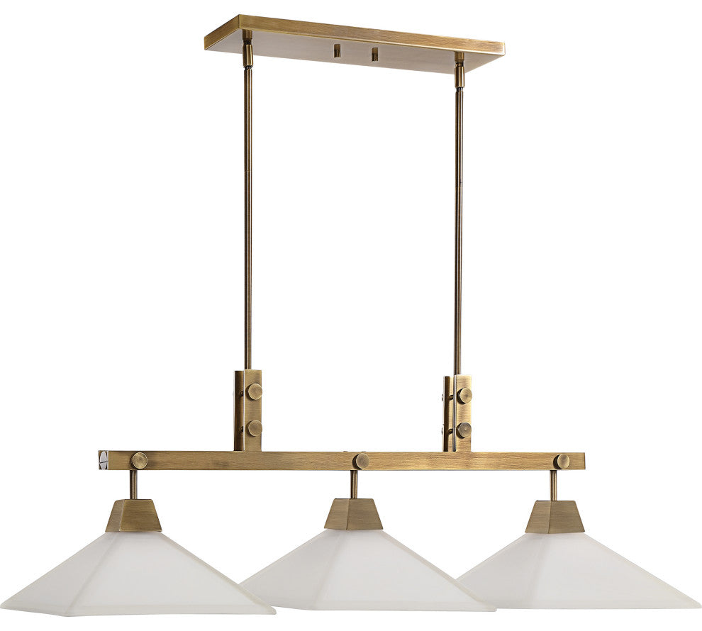 Uttermost Brookdale Industrial 3-LIght Linear Chandelier