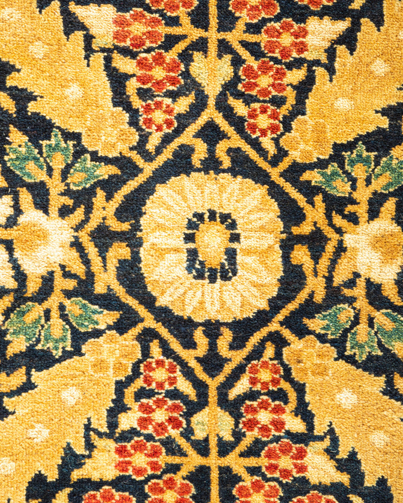 Namhkan One-of-a-Kind Hand-Knotted Area Rug Blue, 10'2"x13'3"