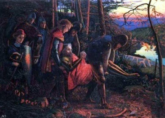 Arthur Hughes The Knight of the Sun Wall Decal