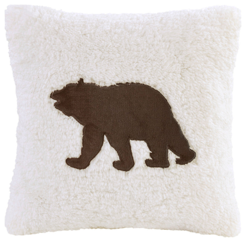 Woolrich Alton Plush to Sherpa Winter Comforter Set, Brown, King