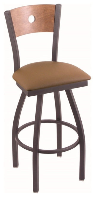 Holland Bar Stool, 830 Voltaire 36 Bar Stool, Pewter Finish