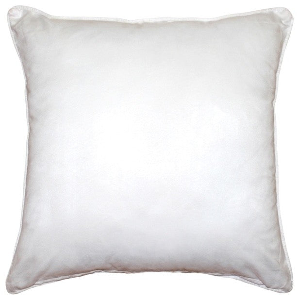 Pillow Decor - Sedona Microsuede White Throw Pillow, 20"x20"