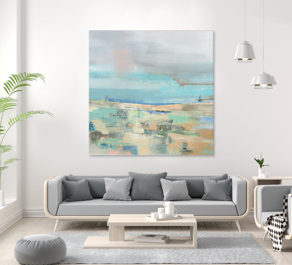 Low Tide I - 72 x 72 by Nancy Ngo