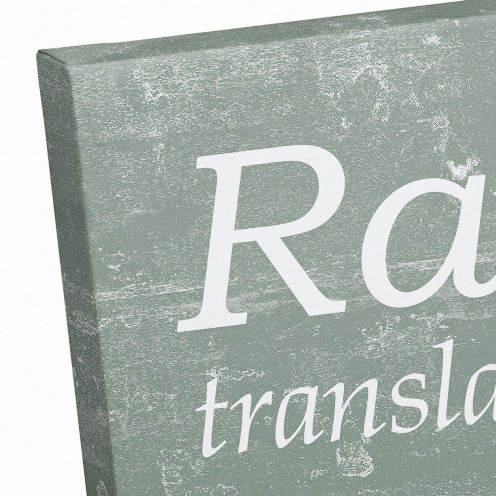 Rawr Translation 12x12 Canvas Wall Art