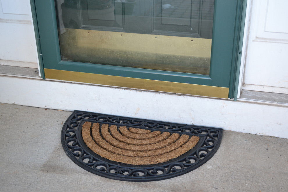 Grill Half Round Coir Brush Mat