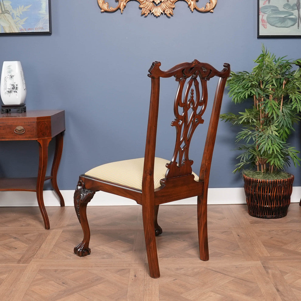 NDRSC061 Flame Back Chippendale SIDE Chair