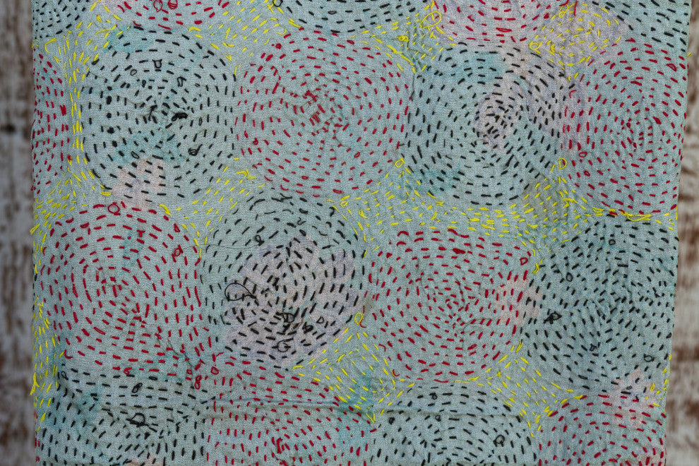 Cali Silk Kantha Throw