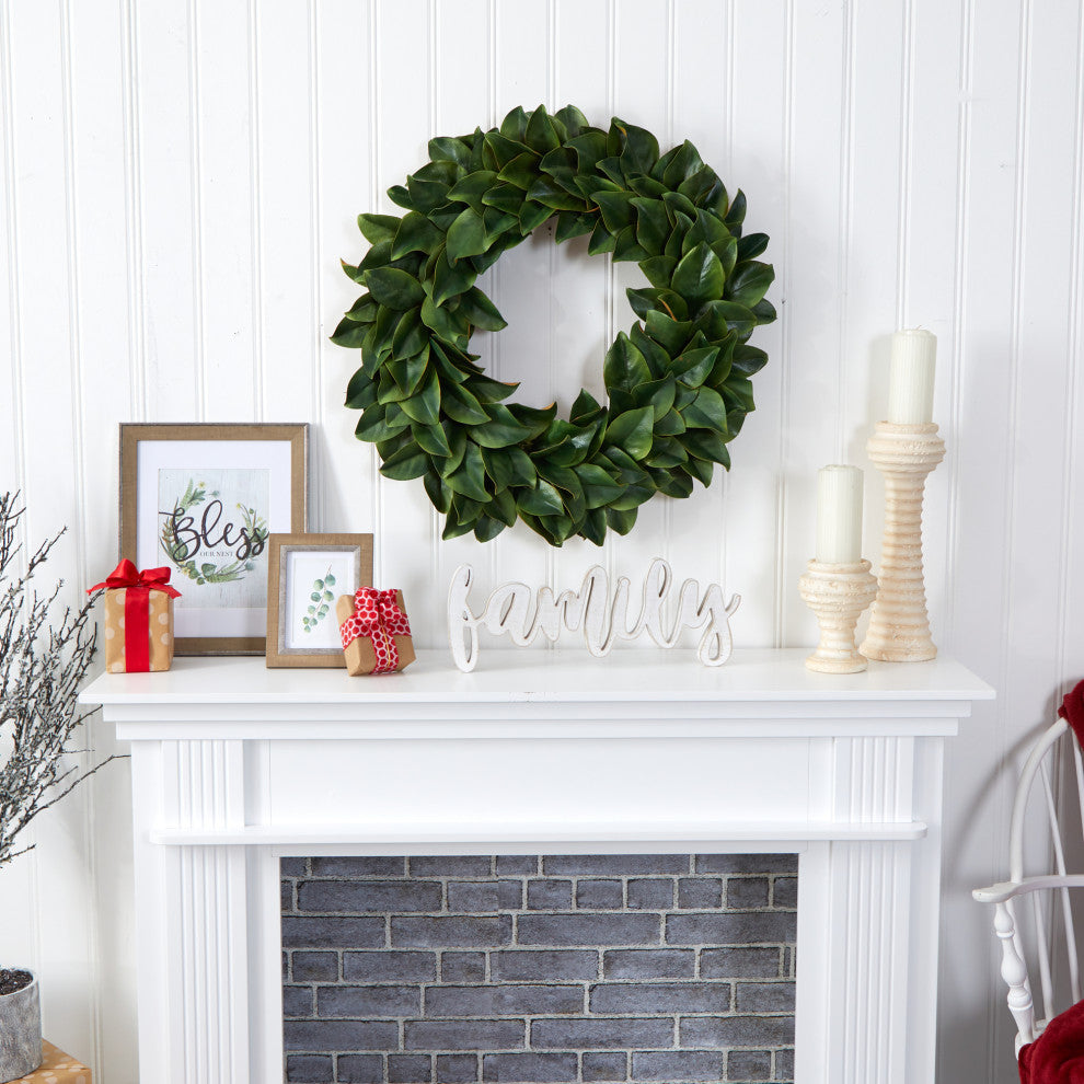 30" Magnolia Artificial Wreath