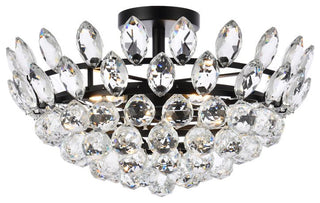Eleana 18" Flush Mount, Black