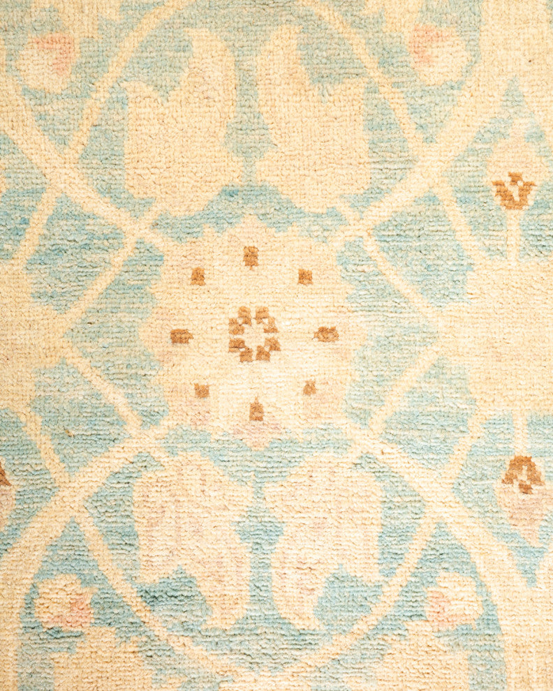 Hopin One-of-a-Kind Hand-Knotted Area Rug Light Blue, 8'0"x10'2"