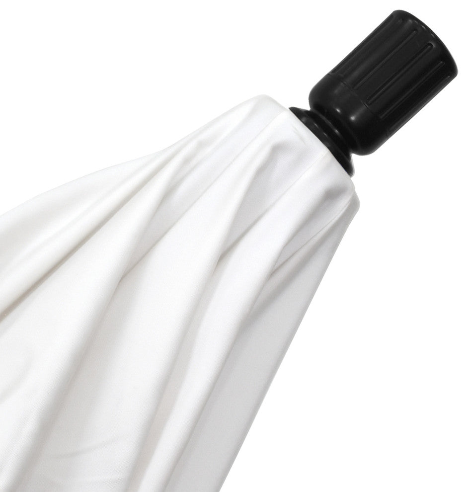 9' Aluminum Umbrella Push Tilt, Black