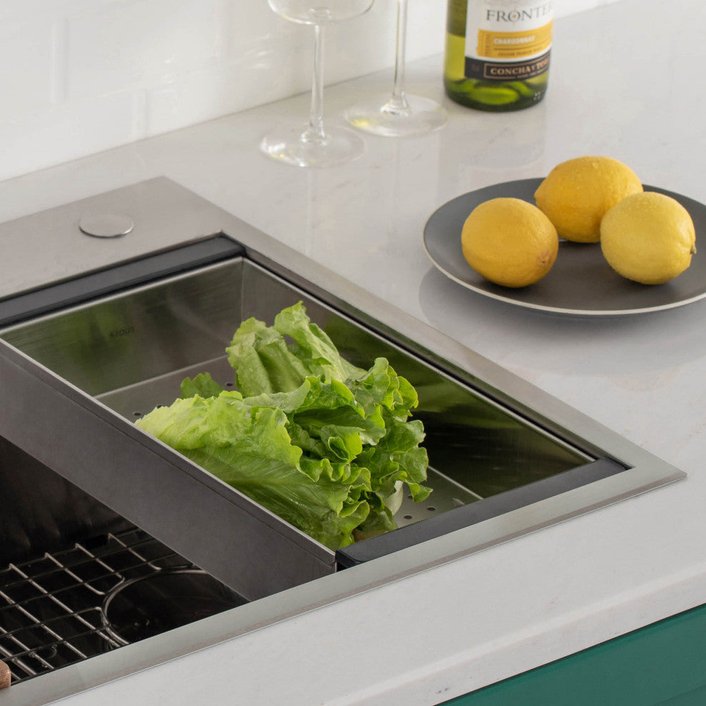 Stainless Steel Colander for Workstation Kitchen Sink