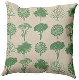 20" x 20" Field of Trees Decorative Throw Pillow, Sage