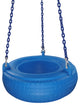 Plastic Tire Swing With Coated Chain, Blue