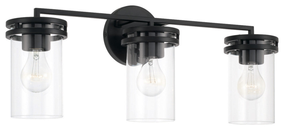 Capital Lighting 148731-539 Fuller 3 Light 24"W Vanity Light - Matte Black
