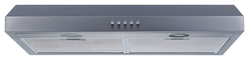Winflo Under-Cabinet Range Hood, 330 CFM, Stainless Steel, 30"
