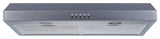 Winflo Under-Cabinet Range Hood, 330 CFM, Stainless Steel, 30"