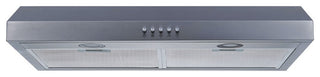 Winflo Under-Cabinet Range Hood, 330 CFM, Stainless Steel, 30"