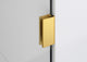 37"Wx78"H Frameless 3 Panel Inline Shower Door, Satin Brass
