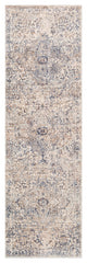 Surya Palazzo PZL-2304 3'3"x8' Rug, Navy/Denim/Pale Blue/Taupe/Cream/White/Blush