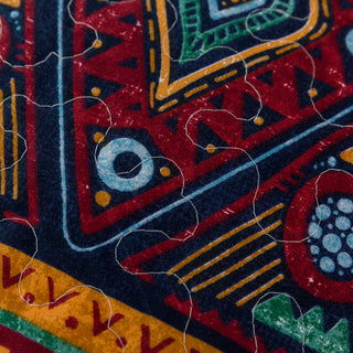 Southwestern Aztec Bohemian Desert Tribal Diamond Colorful Quilted Bedspread Set