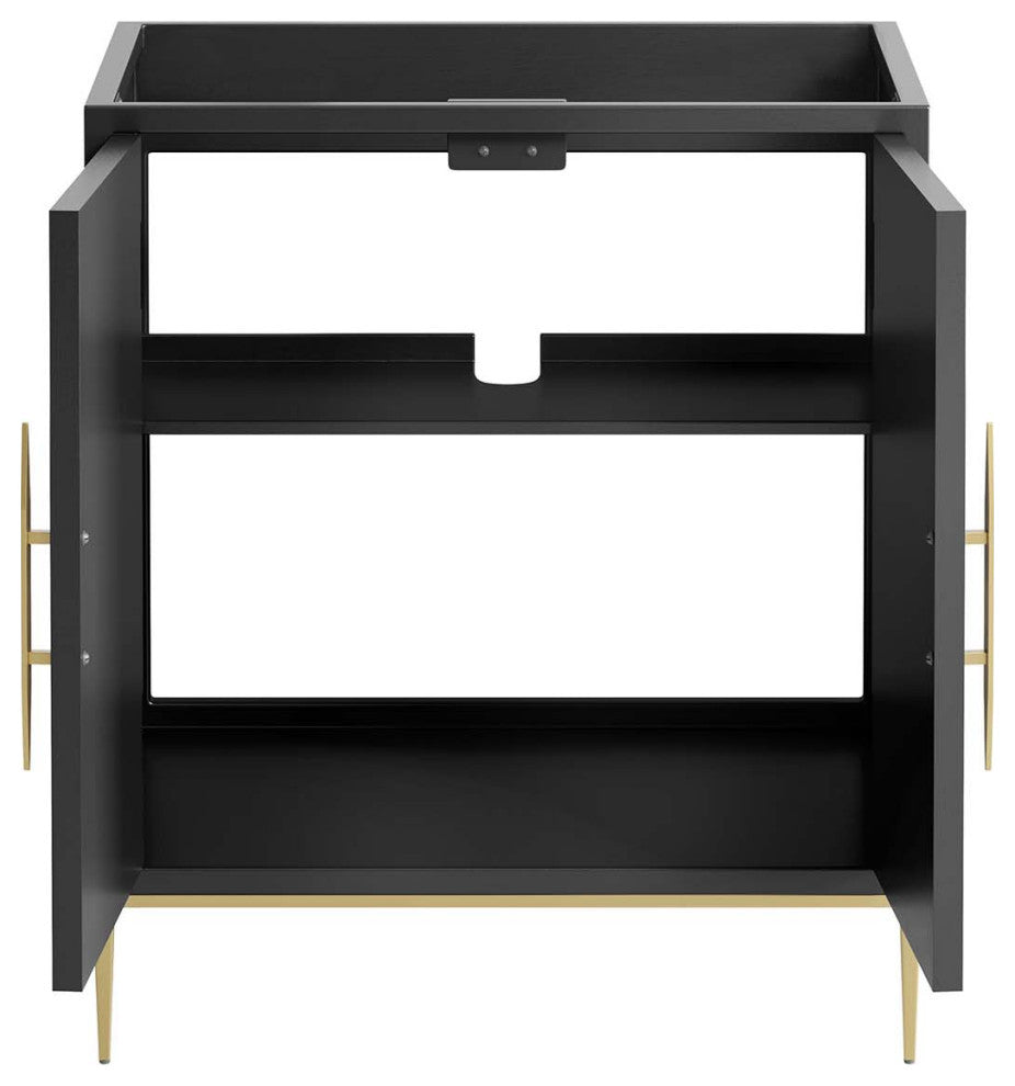 Awaken 30" Bathroom Vanity Cabinet, Black